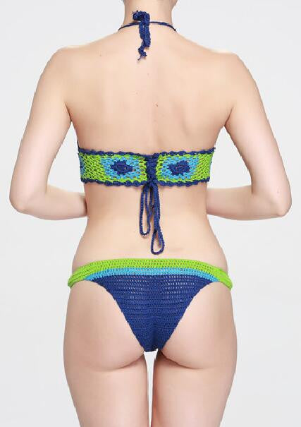 Crochet Halter Neck Bikini