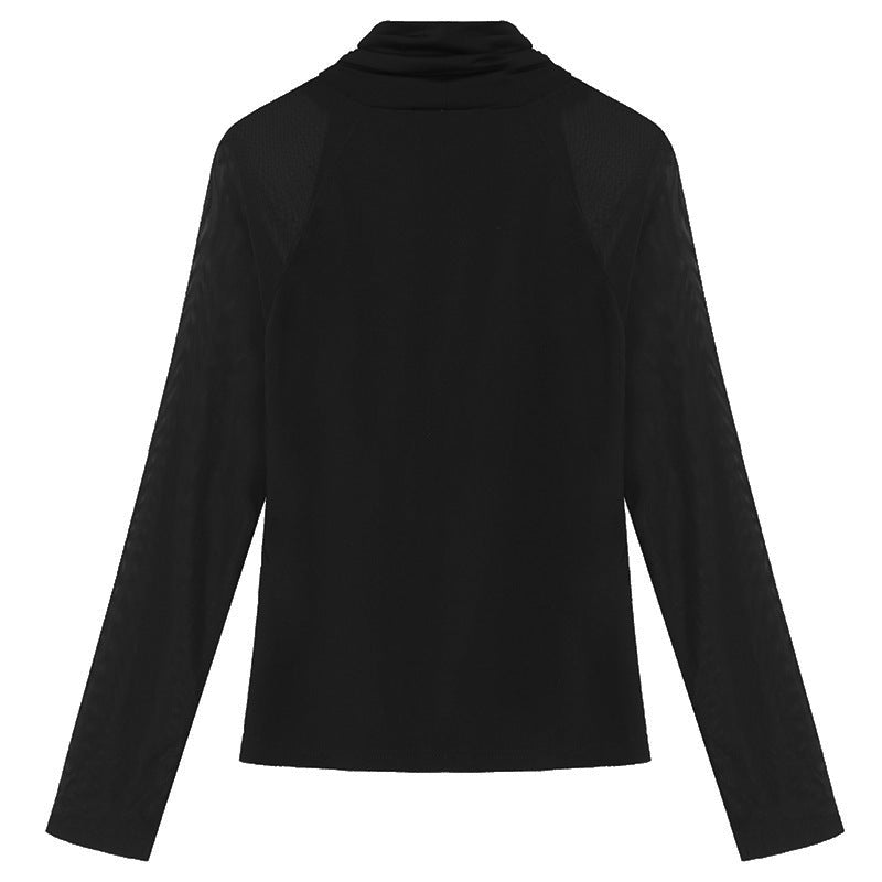 High Collar Grenadine Top