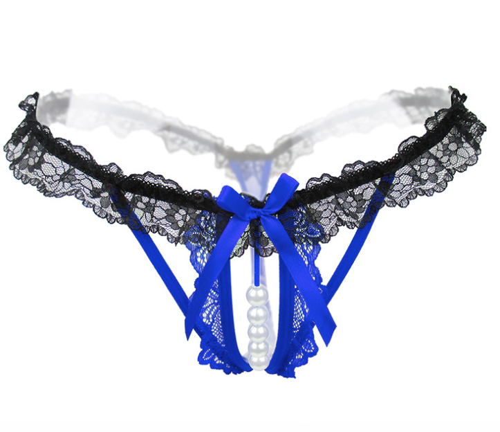 Lace Hollow Out Bead G-string