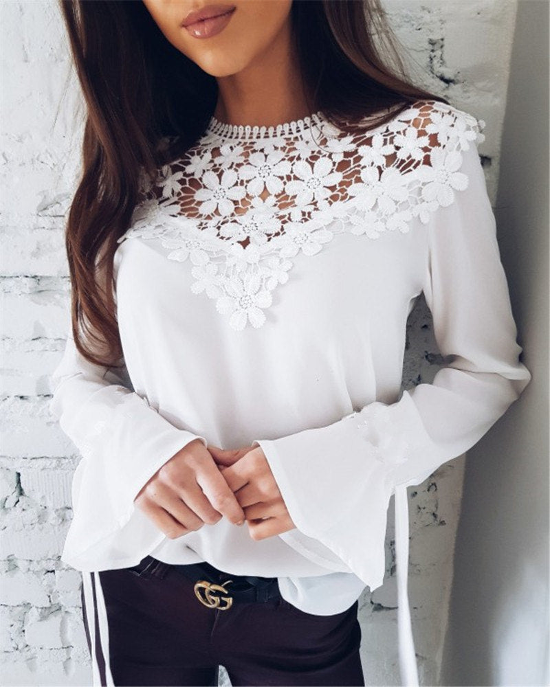 Lace Splicing Top