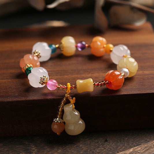 Ethnic Style Pumpkin Beads Bracelet