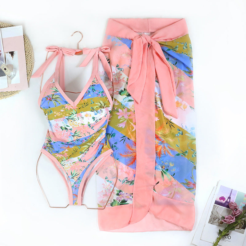 Floral One Piece Swimwear