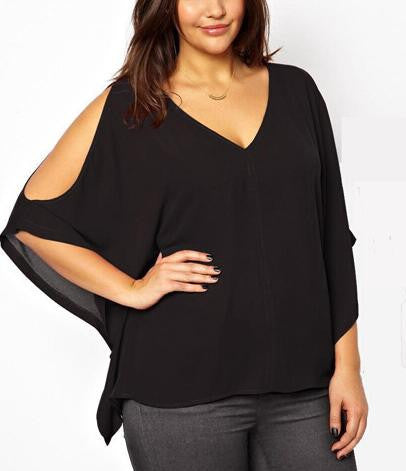 Plus Size Chiffon Top