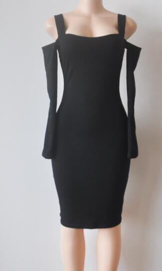 Romoti Got It Off The Shoulder Long Sleeve Dress