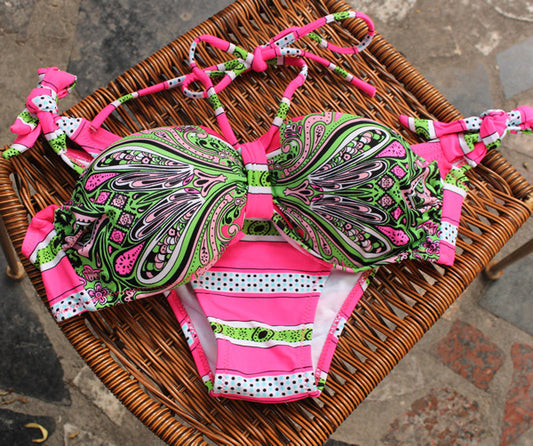 Romoti A New Beginning Floral Halter Bikini Set