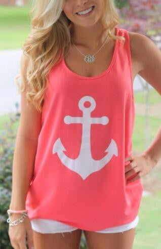 Romoti Anchor Print Tank Top