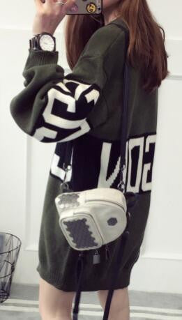 Romoti Casual Letter Print Sweater