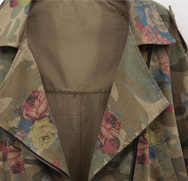 Romoti Catching Feeling Camouflage Floral Coat