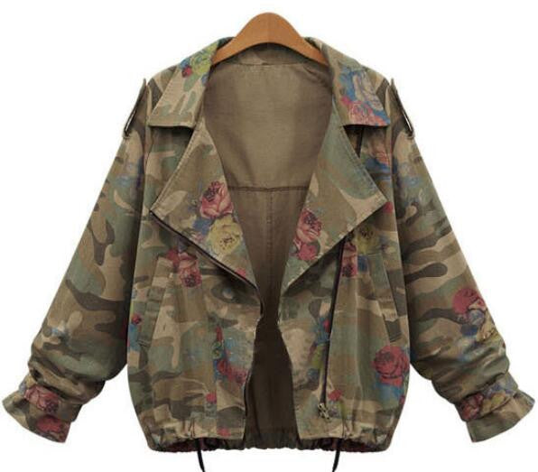 Romoti Catching Feeling Camouflage Floral Coat