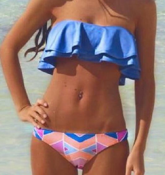 Romoti Coming Around Bandeau Top Bikini Set