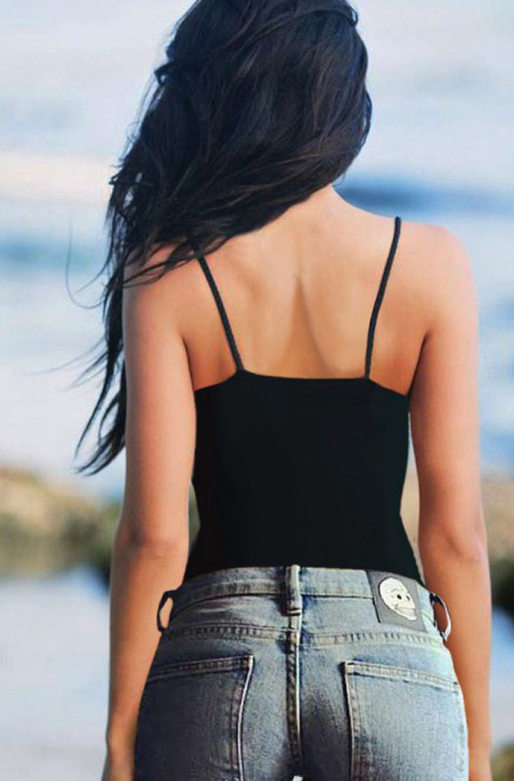 Romoti Fashion Spaghetti Straps Crop Top