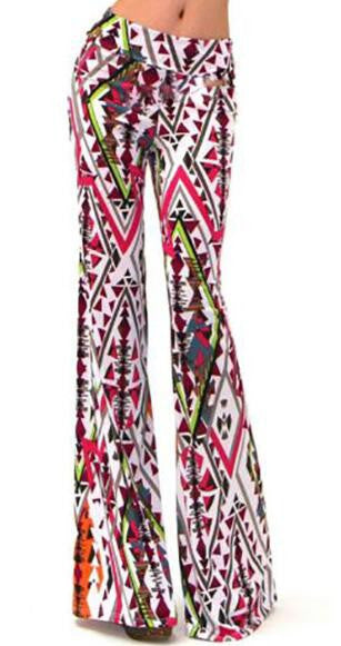 Romoti Floral Print Flared Pants