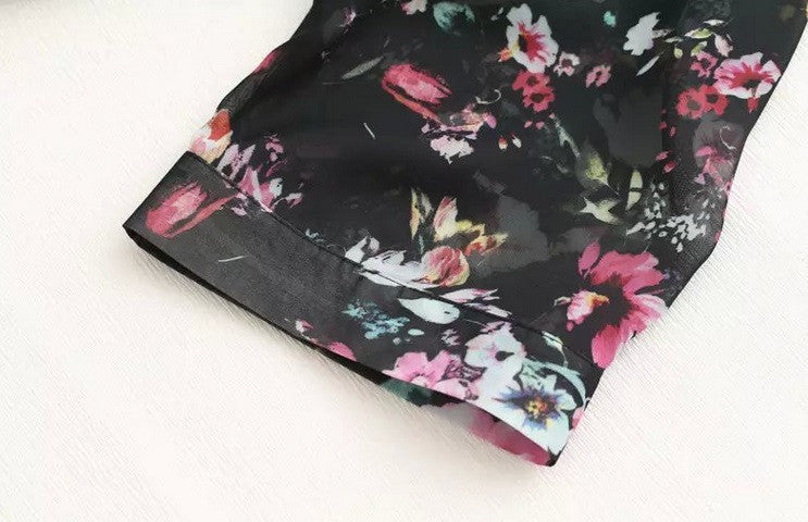 Romoti  Follow Your Heart Chiffon Floral Cardigan