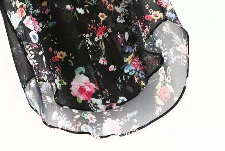 Romoti  Follow Your Heart Chiffon Floral Cardigan