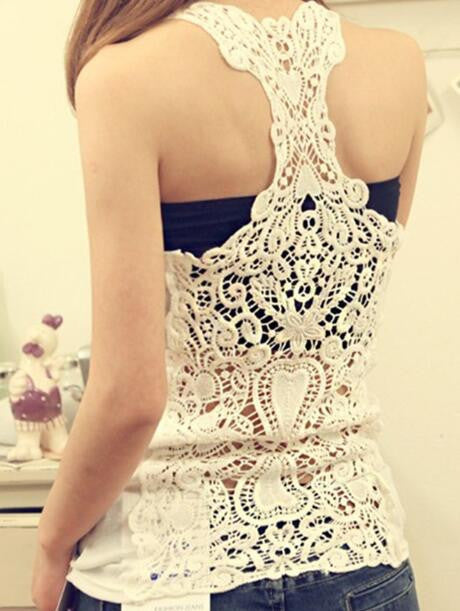 Romoti For You Lace Hollow Top