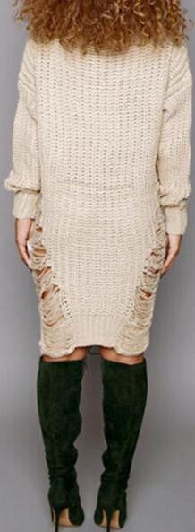 Romoti Get Your Love High Low Sweater Dress