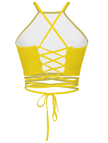 Romoti Happy Day Pikachu Yellow Crop Top