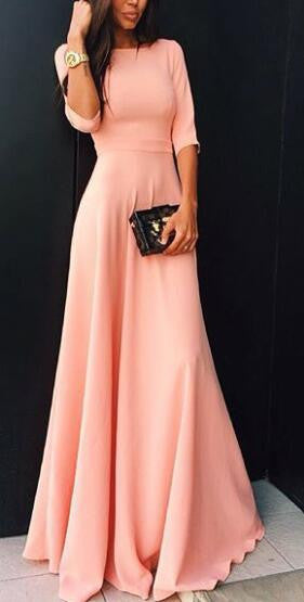 Romoti High Waist Scallop Hem Maxi Dress