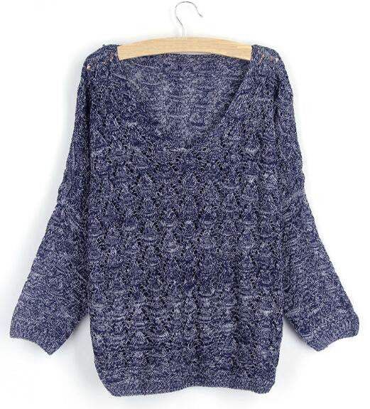 Romoti Hollow Oversized Sweater