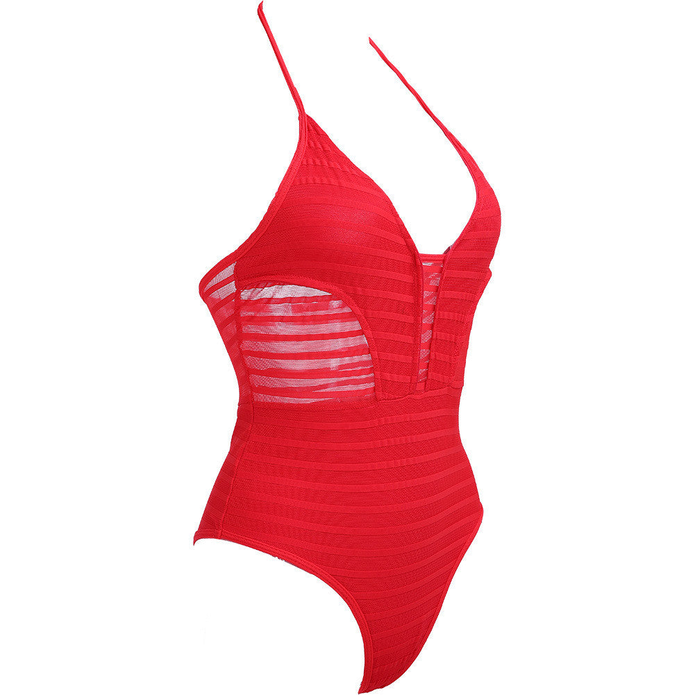 Romoti I Like See-through One-piece Swimsuit