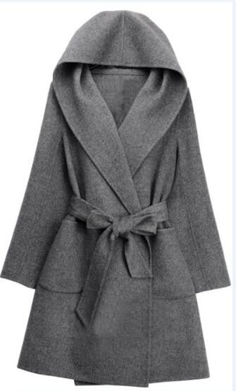 Romoti In My Heart Woolen Hooded Coat