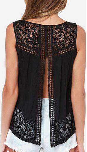 Romoti Lace Crochet Tank Top