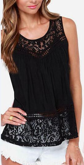 Romoti Lace Crochet Tank Top