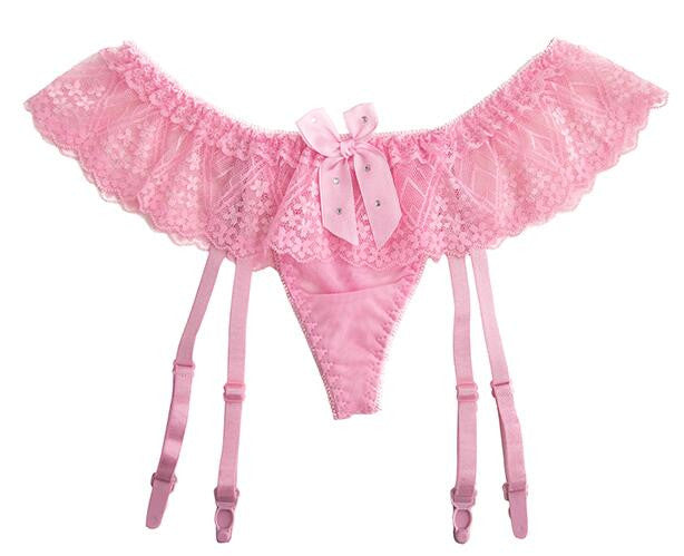 Romoti Lace Garter Panty & Stockings