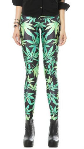 Romoti Leaves Print Leggings