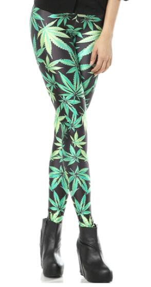 Romoti Leaves Print Leggings