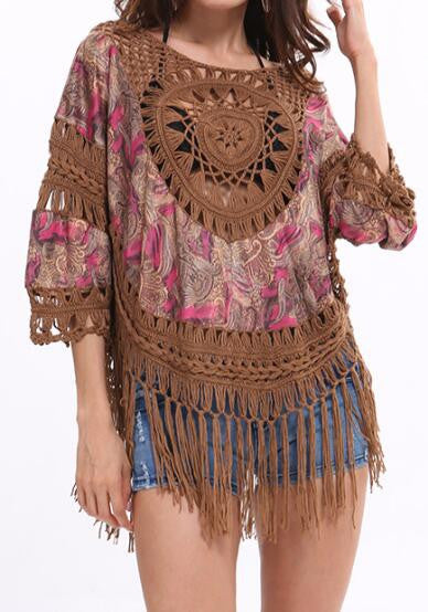 Romoti My Day Of Crochet Tassel Top