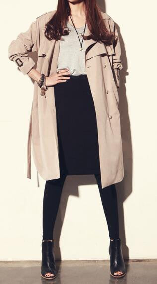 Romoti My Fall Day Lapel Long Coat