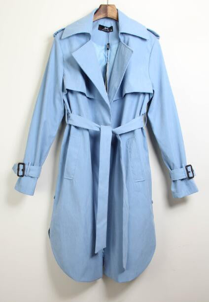 Romoti My Fall Day Lapel Long Coat