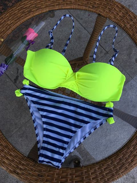 Romoti Take Some Candy Stripe Bikini Set