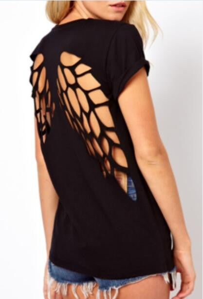 Romoti Wings Hollow Pattern Casual Shirt