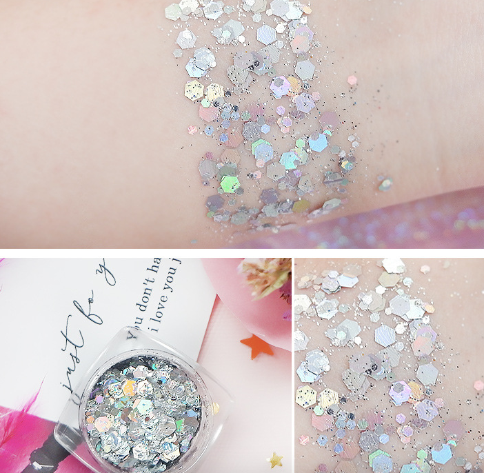 Sequins Eye Shadow Face Body Glitter Paste Gel Shiny