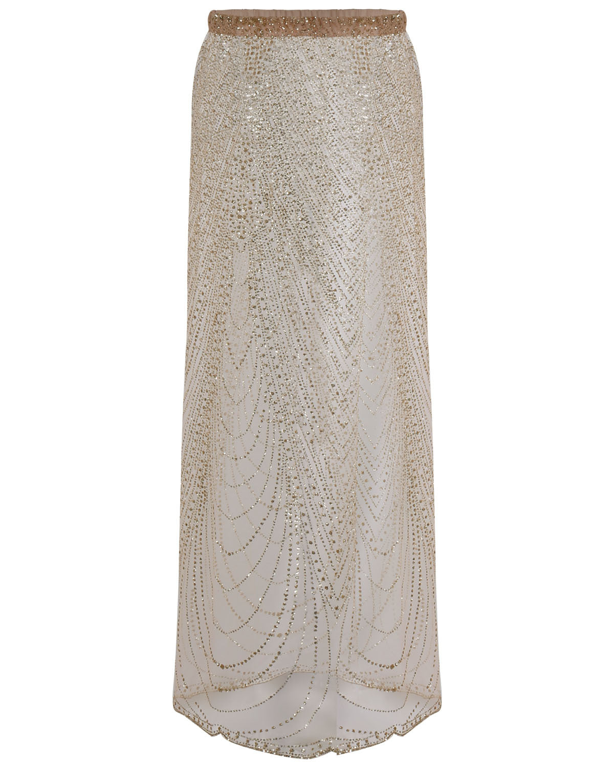 Sequins Slit Skirt