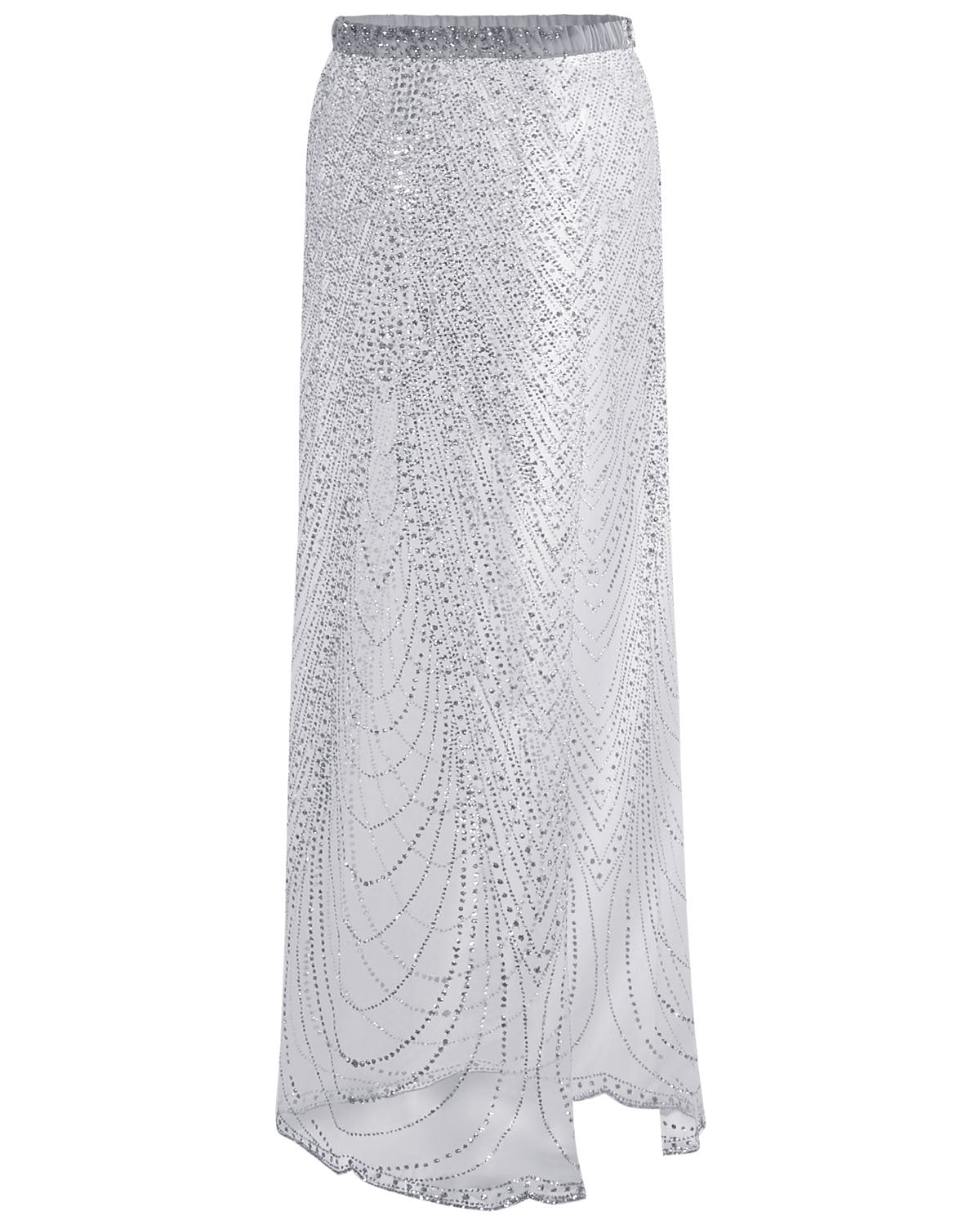 Sequins Slit Skirt