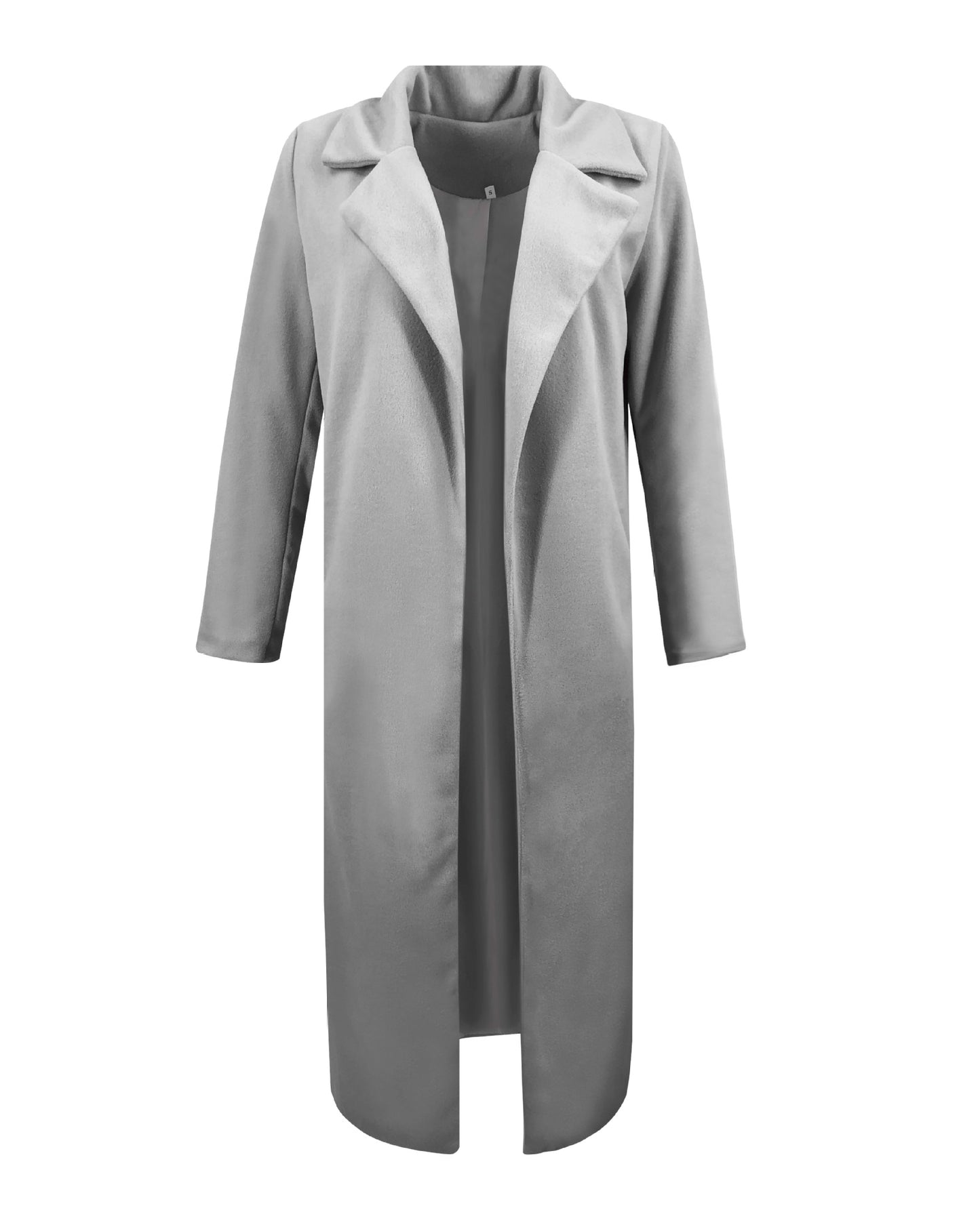 Solid Color Lapel Coat