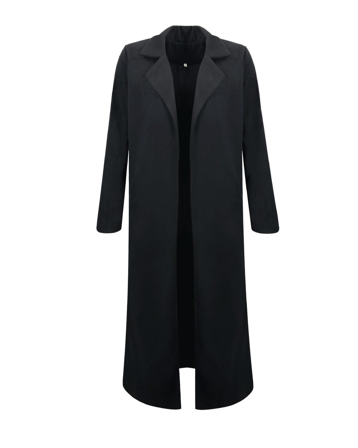 Solid Color Lapel Coat