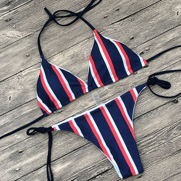 Stripe Bikini Set