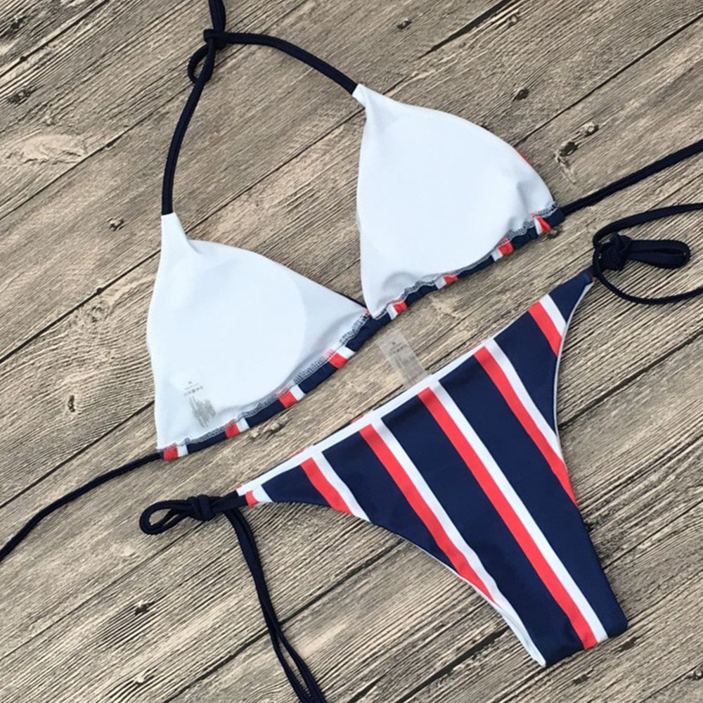Stripe Bikini Set