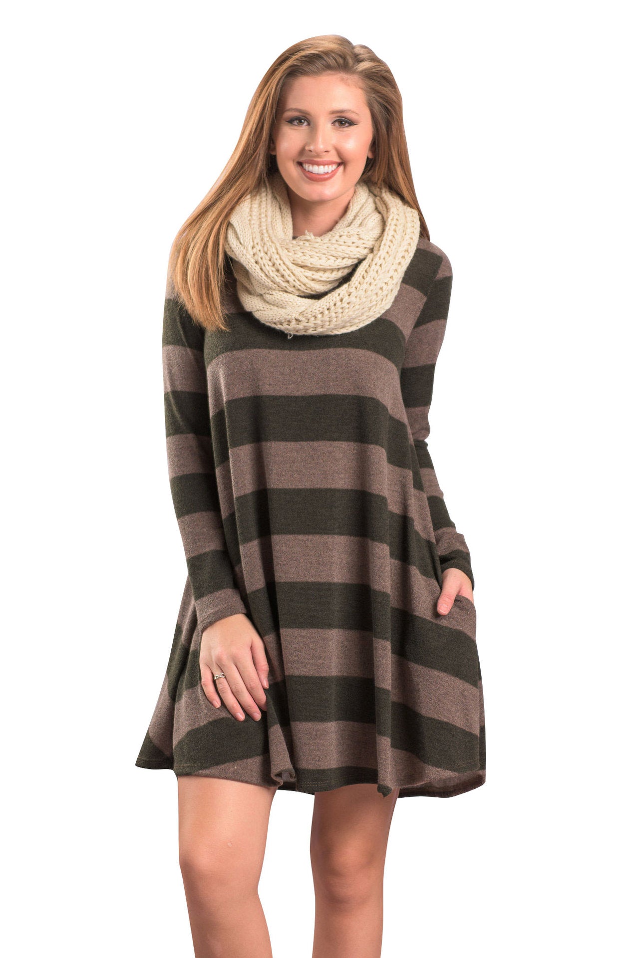 Stripe Casual Dress
