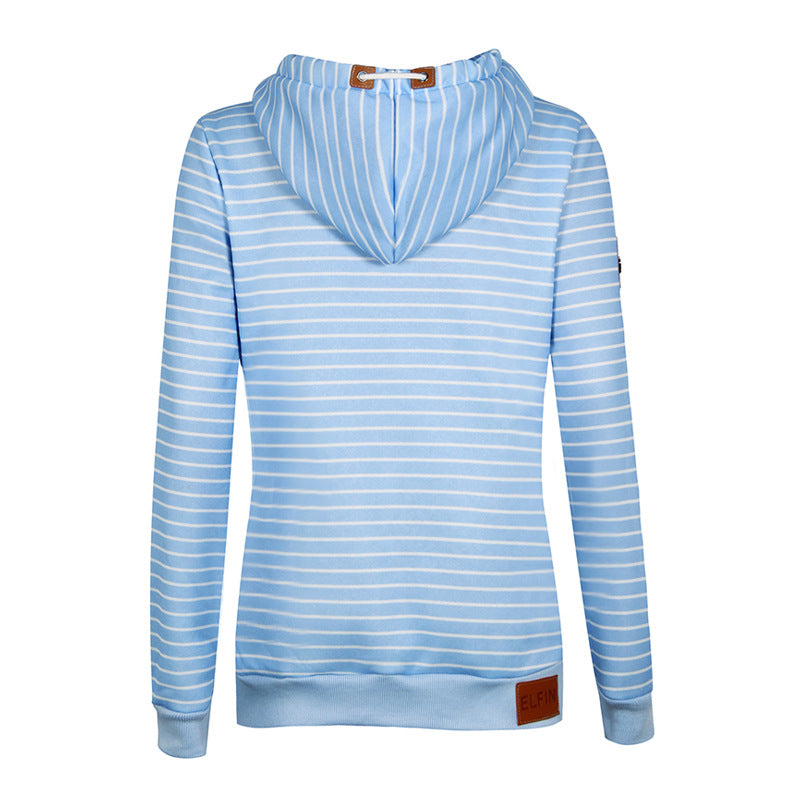 Stripe Hooded Sweatshirt