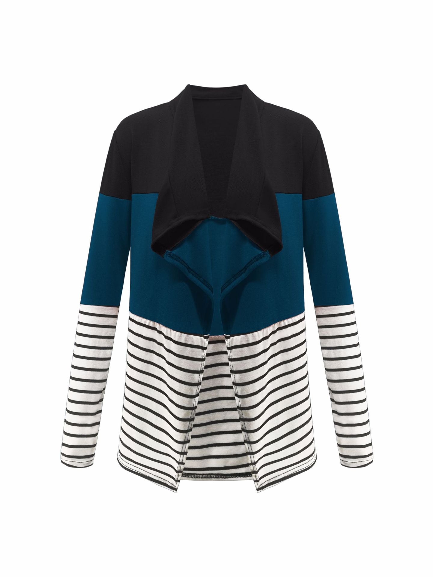 Stripe Splicing Cardigan