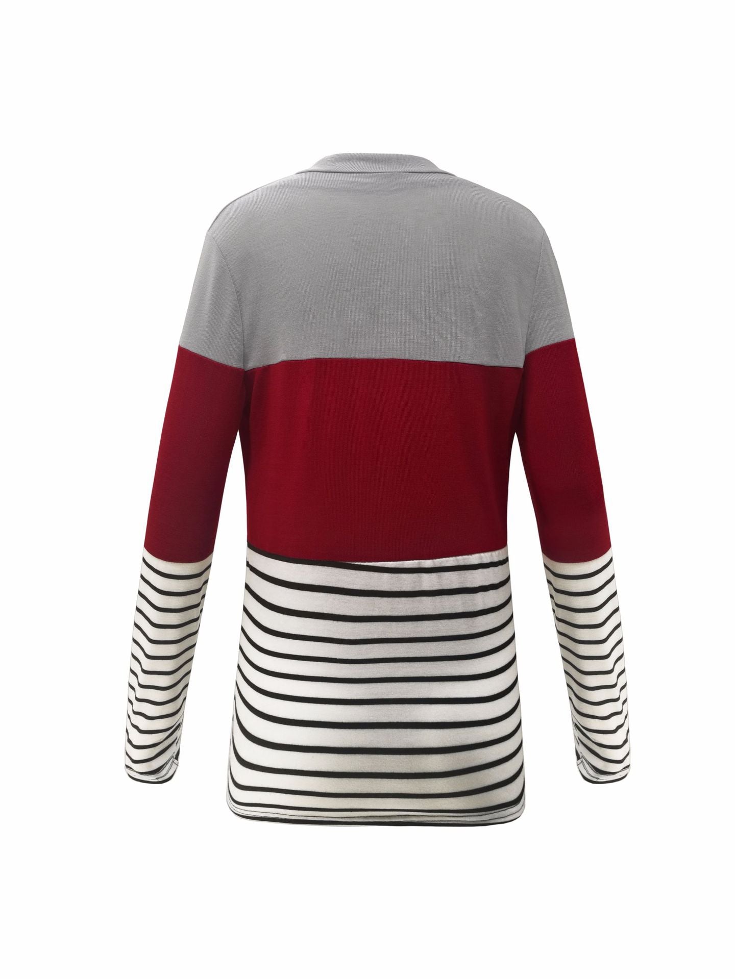 Stripe Splicing Cardigan