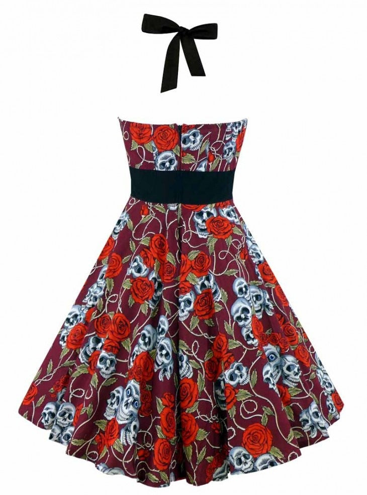 Romoti Skull Print Party Dress