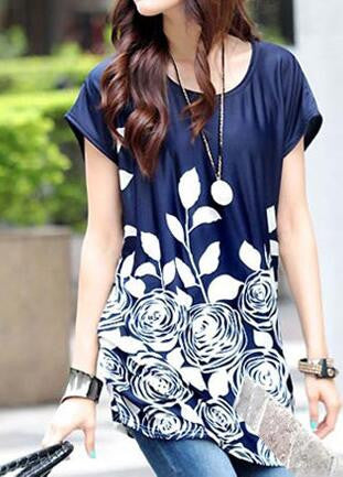 Romoti Round Neck Floral Top