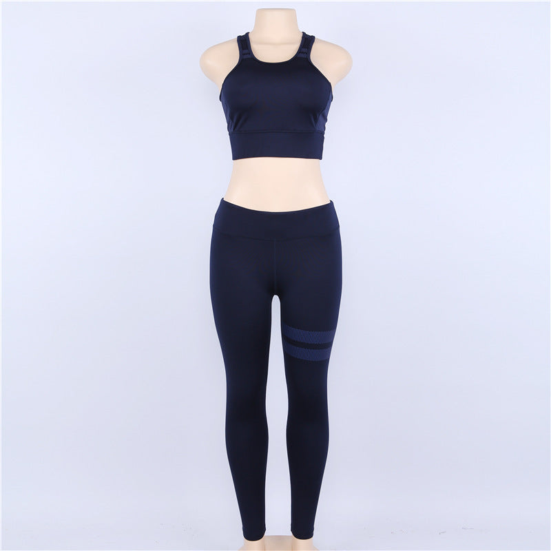 Yoga Trousers And Tops Two Pieces Set